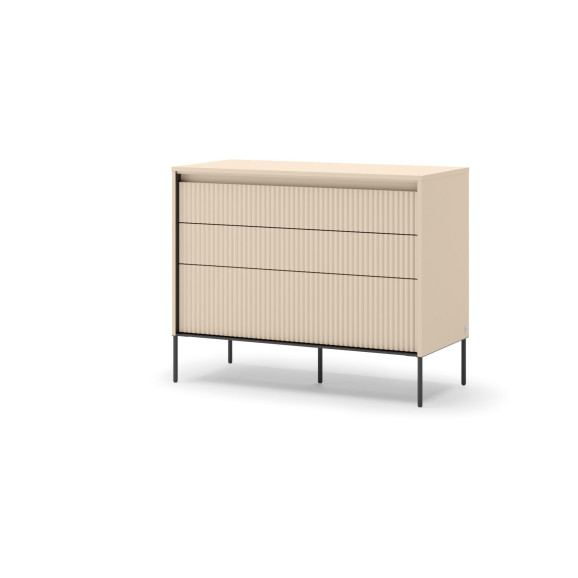 TALYA - Commode  beige sable pour la chambre adulte