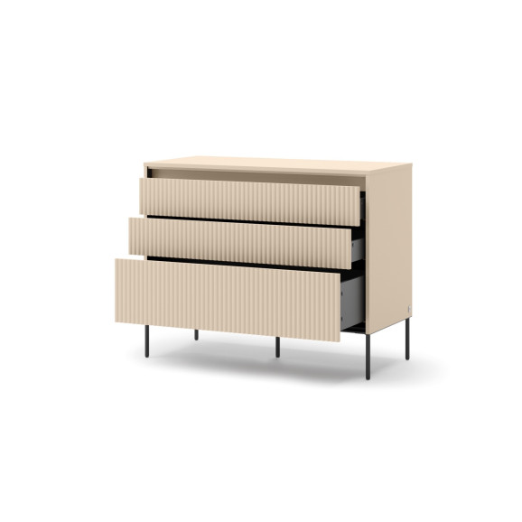 TALYA - Commode  beige sable pour la chambre adulte