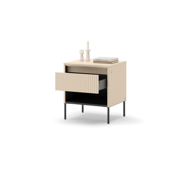 TALYA - chevet beige pour chambre adulte