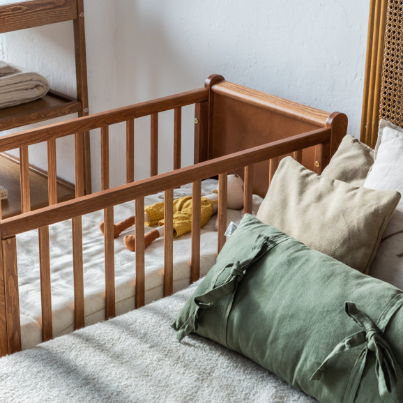 Berceau Crib - Noyer - 40x90, stella, mini lit pour bébé
