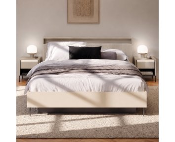 TALYA - lit en trois dimensions pour chambre adulte