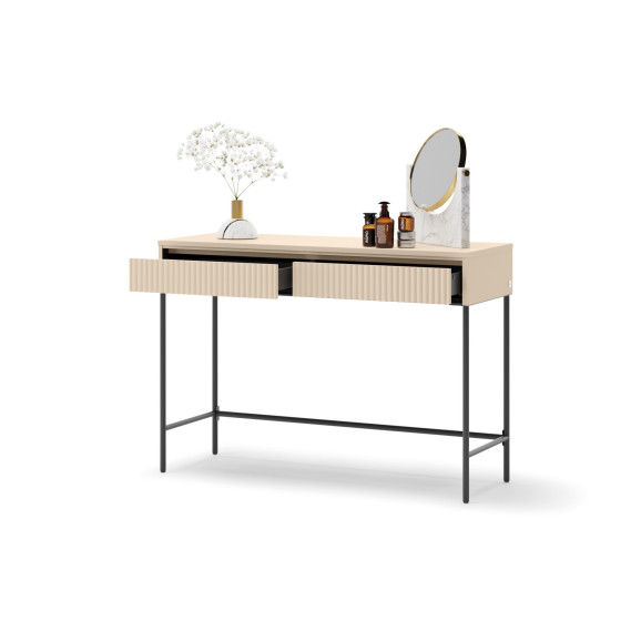 TALYA - Coiffeuse beige pour chambre adulte