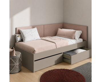 panneaux banquette capitonnés pour lit ado collection WOOW