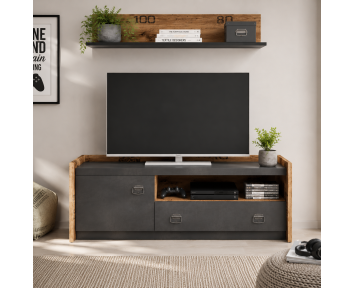 Étagère murale 110cm style industriel