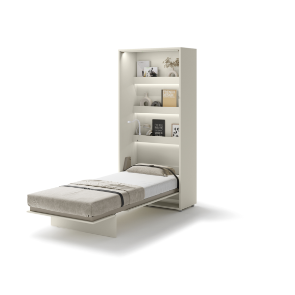 Bed Concept Lit escamotable vertical en cachemire et en 5 dimensions