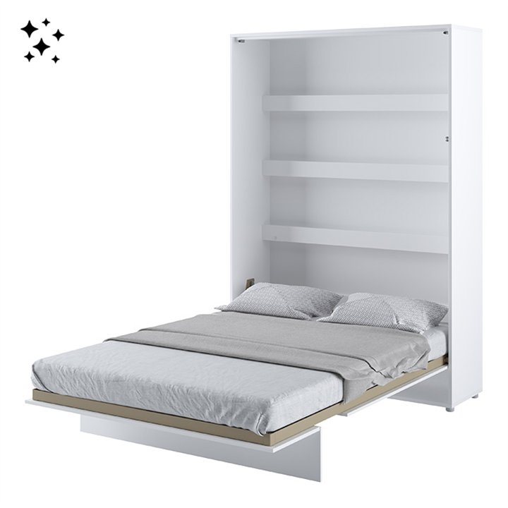 Bed Concept Lit escamotable vertical en cachemire et en 5 dimensions