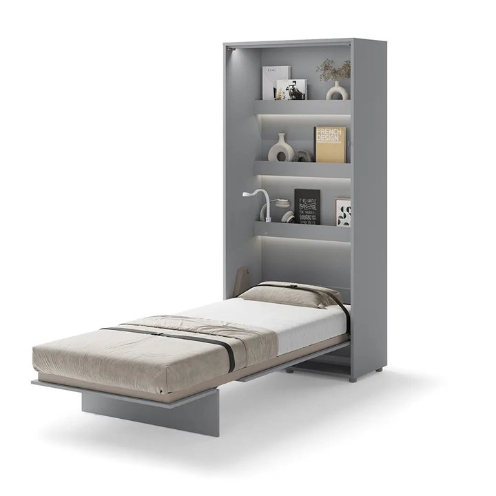 Commode haute beige et chêne pour chambre enfant et adolescent