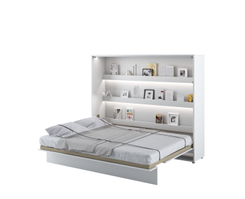 Lit Escamotable en blanc mat 160x200