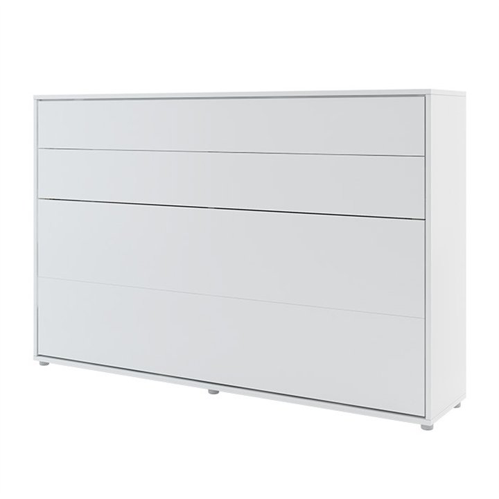 Bed Concept Lit escamotable horizontal en cachemire et en 4 dimensions