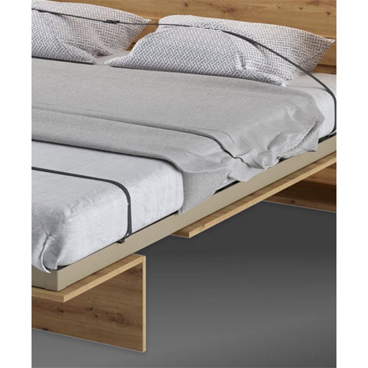 Lit escamotable horizontal blanc brillant BED CONCEPT