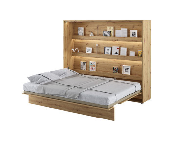Lit escamotable en chêne artisan