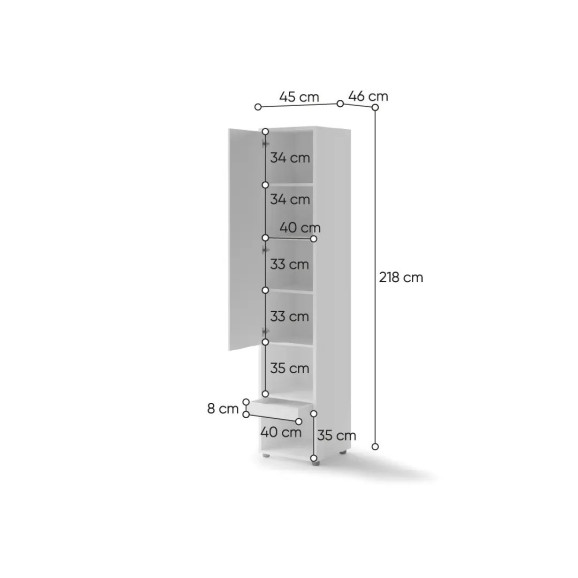 BED CONCEPT - Extension de rangement pour lit escamotable vertical en  5 couleurs