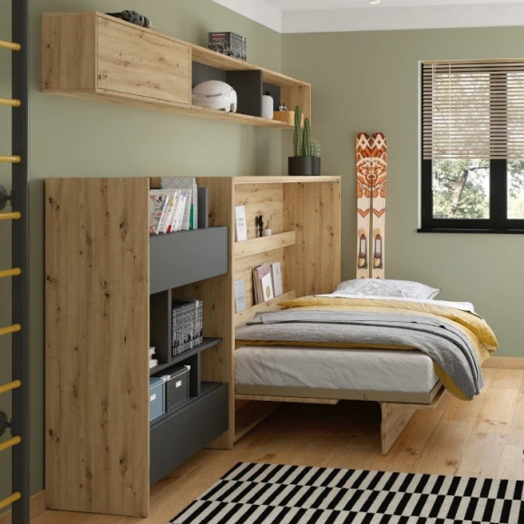 BED CONCEPT - Extension de rangement pour lit escamotable horizontal BC-04 en 5 couleurs
