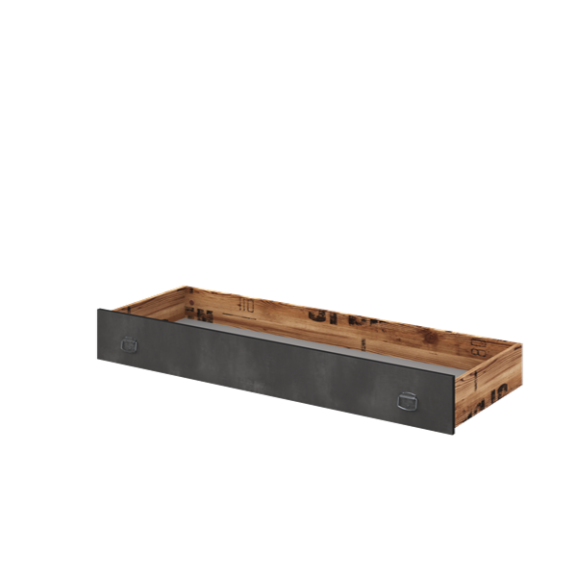 Lit enfant FARGO 90x200 cm au style industriel chic