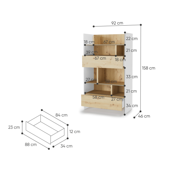 BED CONCEPT - Etagère pour lit escamotable BC-04