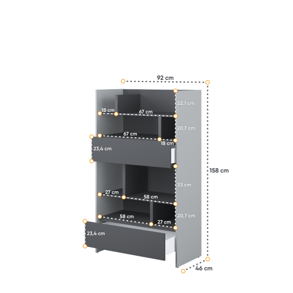 BED CONCEPT - Etagère pour lit escamotable BC-04