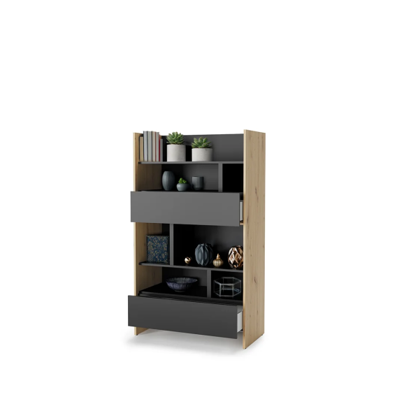 BED CONCEPT - Etagère pour lit horizontal BC-04 en 140 cm de largeur