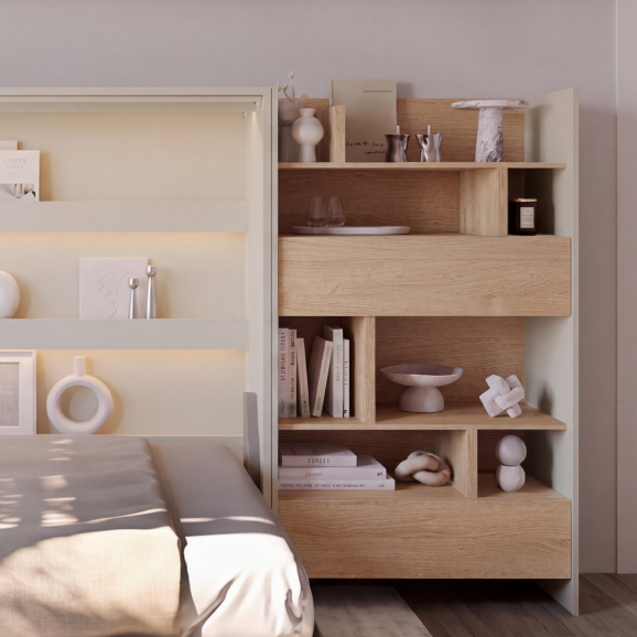Bibliothèque Bed Concept cachemire