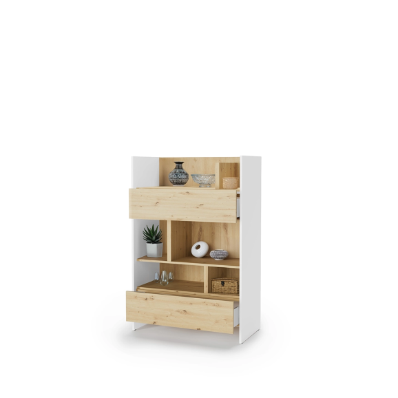 BED CONCEPT - Etagère pour lit horizontal BC-06 en 120 cm de largeur