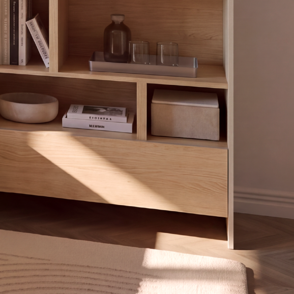 BED CONCEPT - Etagère pour lit horizontal BC-06 en 120 cm de largeur