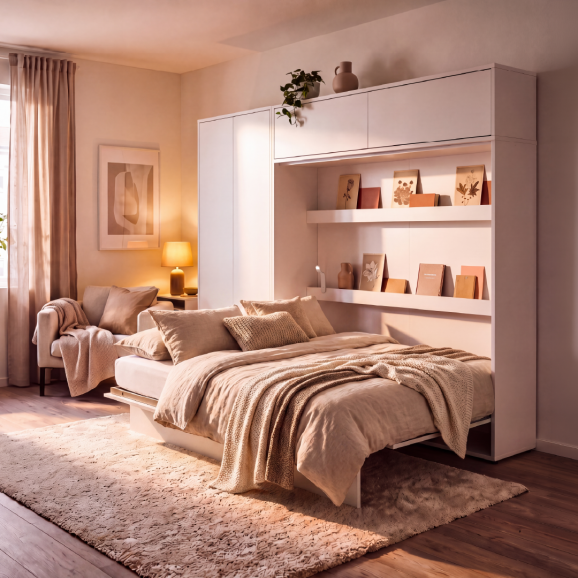 BED CONCEPT - Extension de rangement pour lit escamotable horizontal BC-14 en 5 couleurs