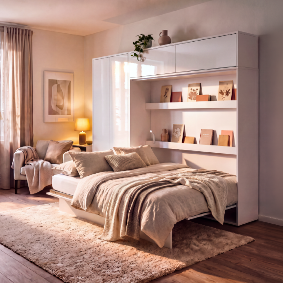 BED CONCEPT - Extension de rangement pour lit escamotable horizontal BC-14 en 5 couleurs
