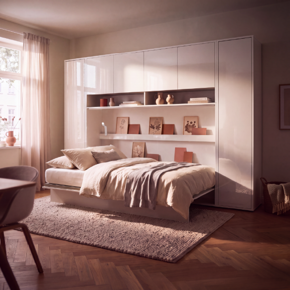BED CONCEPT - Extension de rangement pour lit escamotable horizontal BC-05 en 5 couleurs