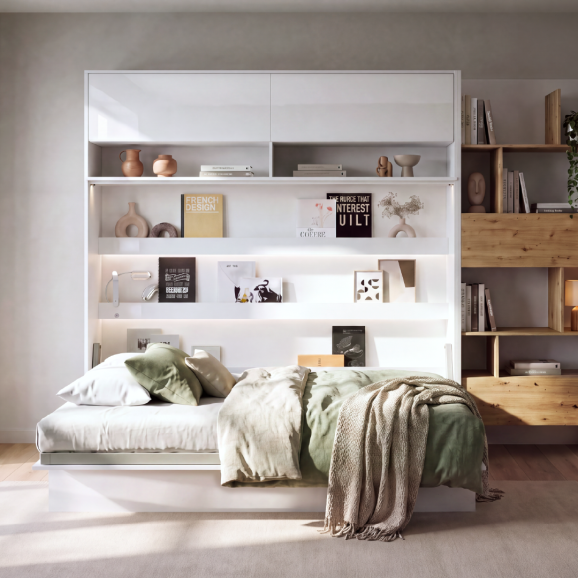 BED CONCEPT - Extension de rangement pour lit escamotable horizontal BC-04 en 5 couleurs