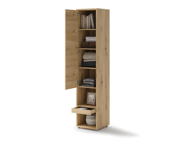Bed Concept - Extension de rangement en chêne artisan