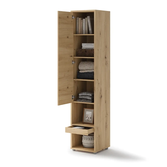 Bed Concept - Extension de rangement en chêne artisan