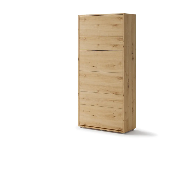 Lit escamotable vertical chêne artisan BED CONCEPT