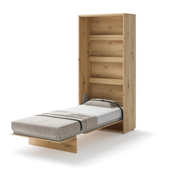 Lit escamotable vertical chêne artisan BED CONCEPT