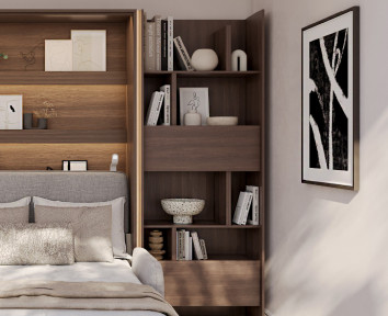 Bibliothèque pour lit Bed Concept vertical
