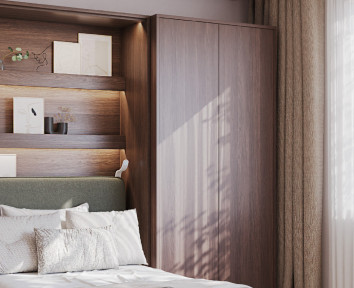 Armoire double Bed Concept en chêne dunin