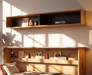 Etagère suspendue pour Lit Escamotable horizontal