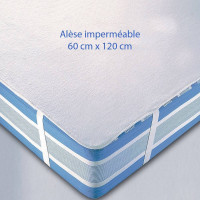 Alèse imperméable 120 x 60 pour lit bébé 
