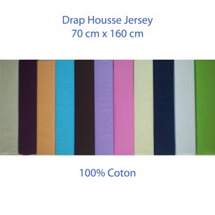 Lot de 3 draps housse 160x70 cm pour lit enfant junior (12 couleurs)