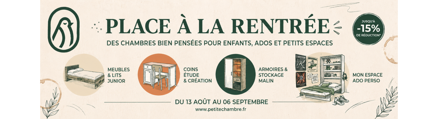 Place à la Rentrée : jusqu’à -15% !