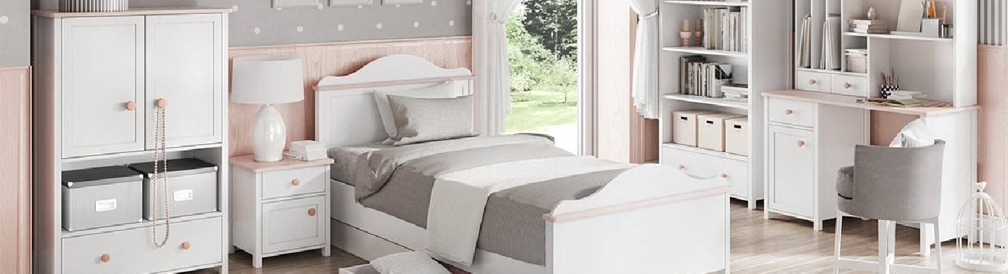 Chambre Collection Luna pour fille | Petite Chambre