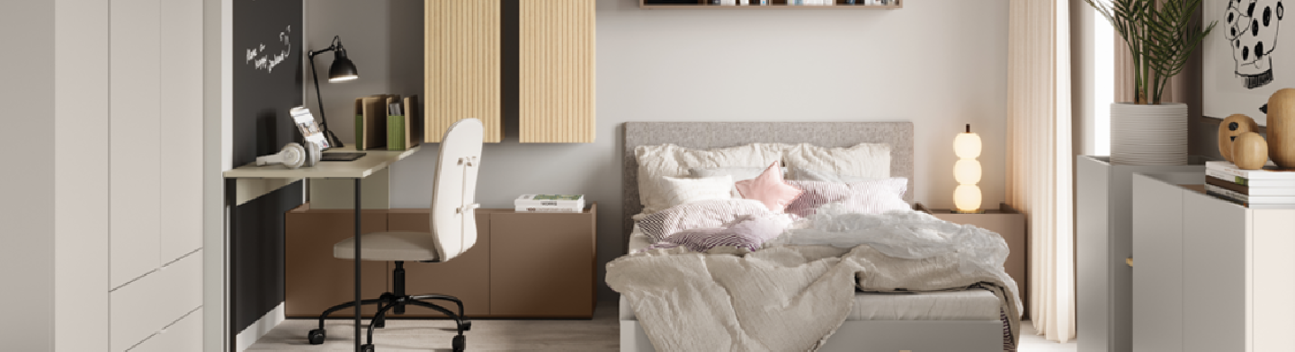Collection SIA : Meubles modernes et fonctionnels pour chambre ado