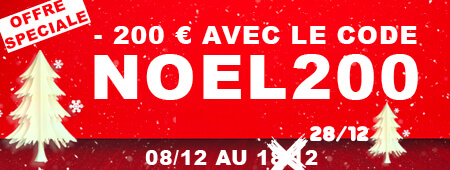 125€ offerts sur ce produit avec le code NOEL200 jusqu'au 18/12 inclus 200€ offerts avec le code NOEL200