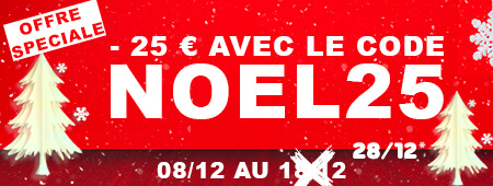 25€ offerts sur ce produit avec le code NOEL25 jusqu'au 18/12 inclus 25€ offerts avec le code NOEL25